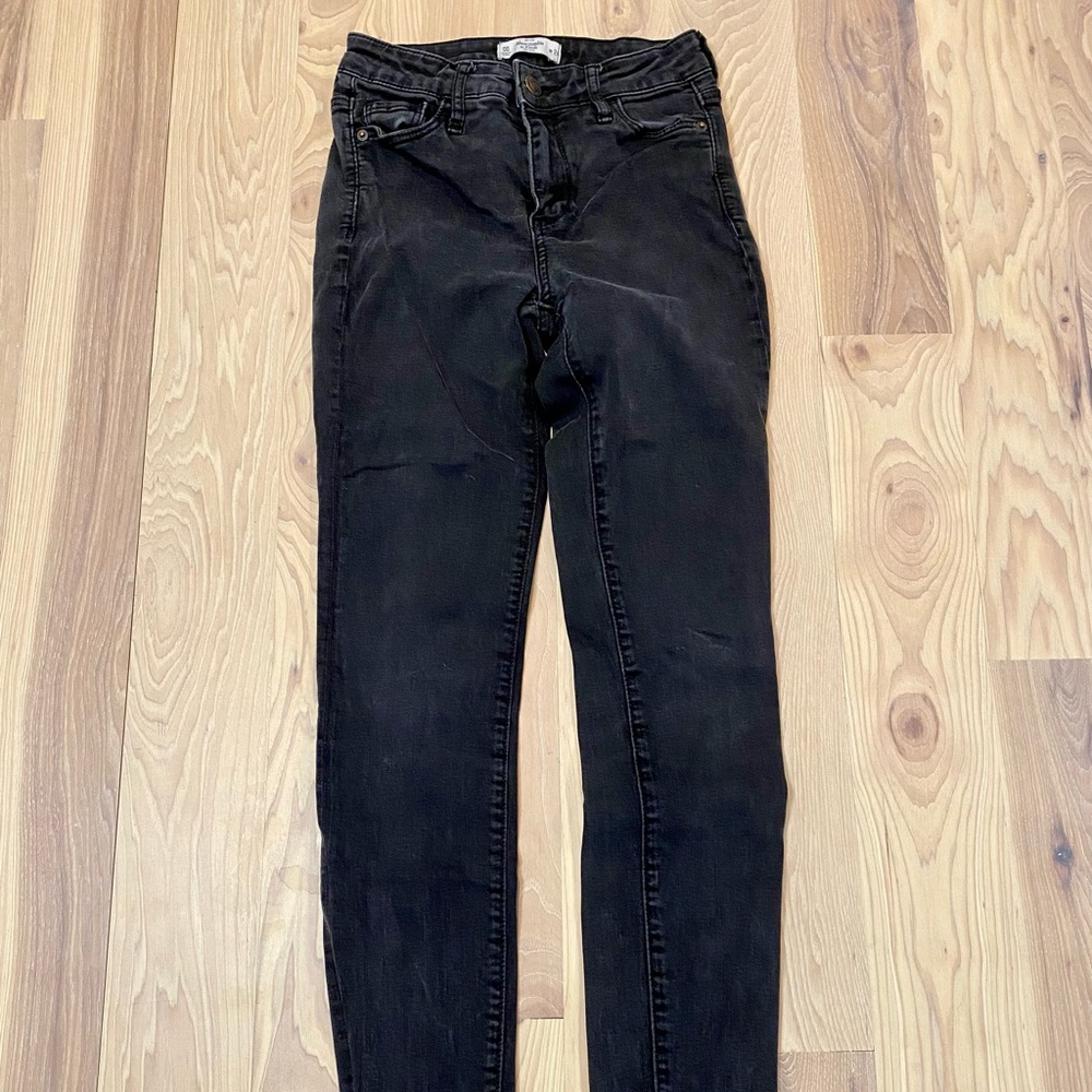 Abercrombie & Fitch Super Skinny Jeans Black